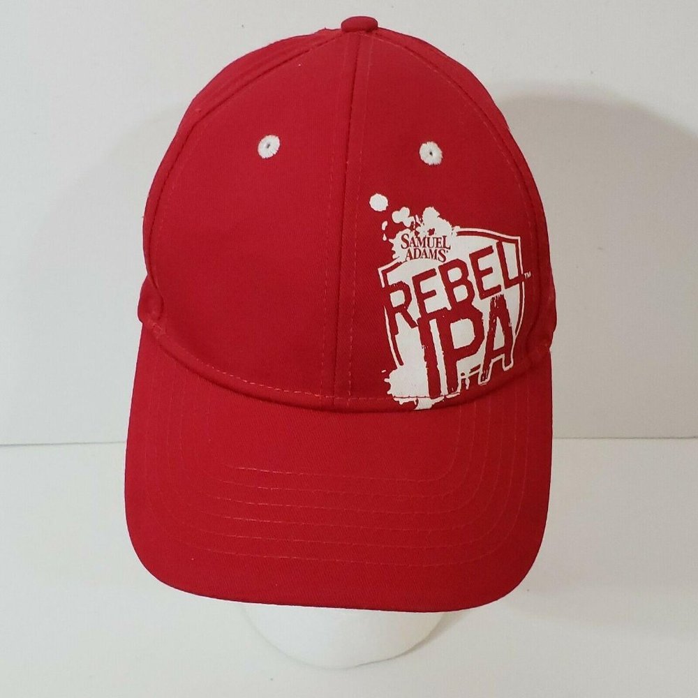 Samuel Adams Rebel IPA Beer Cap Red White Snapback